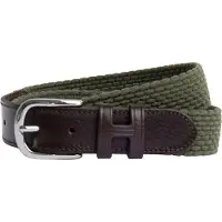 Hackett London pour homme. HM413225 Ceinture parachute verte (S), Casuel, Polyester, Cuir