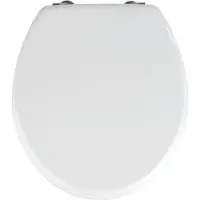 Wenko SIÈGE WC PRIMA blanc Couvercle WC Lunettes MDF Salle de bains Réservoirs de chasse invités
