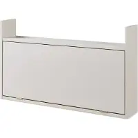 En.casa Bureau pliant 'Rautalampi' avec tablette et 2 compartiments 83 x 48 x 15 cm Beige