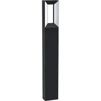 Eglo 98728 RIFORANO LED Lampadaire d'extérieur 2x5W 110x60mm Noir Blanc Blanc Chaud IP54
