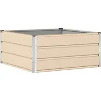 vidaXL Jardinière Ivoire 100 X 100 X 45 Cm Acier