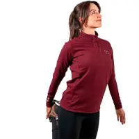 Altus Malaren Half Zip Long Sleeve T-shirt Rouge M Femme