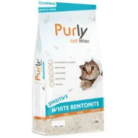 Purly Clumping White litière de bentonite pour chat - Sensitive