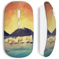 MANIACASE Souris sans fil Pixel design montagne
