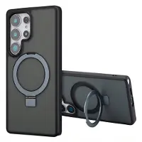 Accezz Coque Ring Stand avec MagSafe Samsung Galaxy S25 Ultra - Noir