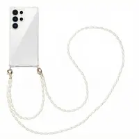 IMoshion Coque avec dragonne + bracelet - Perles Samsung Galaxy S25 Ultra - Transparent