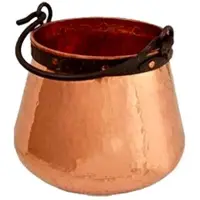 Ich-zapfe Chaudron Cuivre 10l Poignée Fer - Artisanal Robuste Pour Feuerzangenbowle