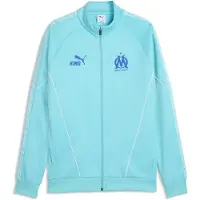 Puma Veste de sport 'Olympique de Marseille King Anthem' bleu marine / aqua