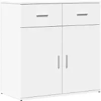 vidaXL Sideboard Blanc 79x38x80 cm Bois composite