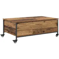 vidaXL Table basse en vieux bois 91 x 55 x 32 cm Bois composite