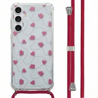 IMoshion Coque Design avec cordon Samsung Galaxy A55 - Dusty Rose Connected Hearts