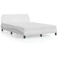 vidaXL Cadre de lit "Dover" blanc 120x200 cm simili-cuir