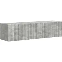 vidaXL Armoire TV murale 2 pcs Béton 60 x 31 x 29,5 cm Bois composite