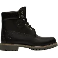 Timberland pour homme. TB0A2P6WA3L1 6-Inch Premium Waterproof Leather Booties Noir (40 W), Cuir, Plat, Lacets, Casuel