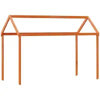 vidaXL Toit pour lit d'enfant brun cireux 207x95,5x159cm Pin massif