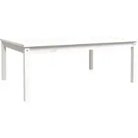 vidaXL Table de jardin blanche 121x82,5x45 cm pin massif