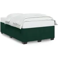 vidaXL Cadre de lit sans matelas vert foncé 120x190 cm velours