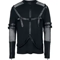 Heartless T-shirt manches longues Gothic de - Harland - Haut - L - XL - pour Homme - noir - Taille L