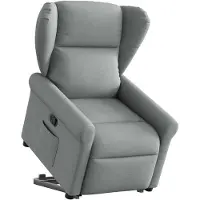 vidaXL Fauteuil relax releveur gris clair Tissu