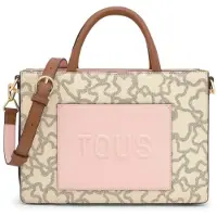 Tous pour femme. 2002188201 Sac à main moyen Amaya beige, rose (OSFA), Casuel, Polyuréthane