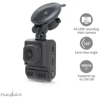 Nedis Caméra embarquée 4K@30fps 12 MPixel 2 " Wi-Fi LCD Caméra double - N