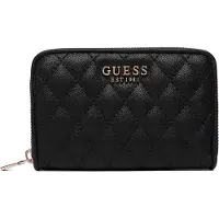 GUESS Femmes, Portefeuille, Atabey SLG Medium Zip Around Wallet, Noir