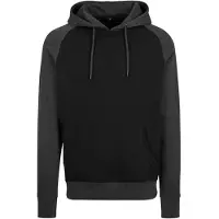Build Your Brand Raglan Hoodie Gris XL Homme