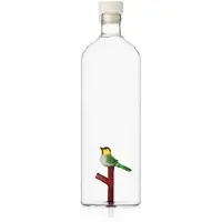 Ichendorf Carafe Bouteille Oiseau En Verre Avec Bouchon 1,15 L