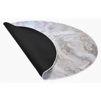AROZZI Zona Round Mouse Pad Blanc,Gris