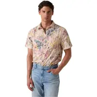 GUESS M5gh42wh800 Short Sleeve Shirt Beige XS Homme