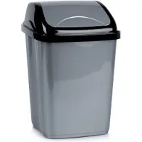 Orion Poubelle en plastique grise 16 l