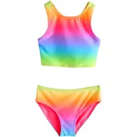 Next Bikini bleu clair / jaune / citron vert / violet