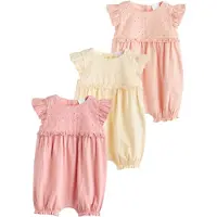Next Barboteuse / body jaune pastel / abricot / rose