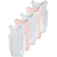 Next Barboteuse / body vert / rose / blanc