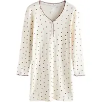 Next Chemise de nuit crème / rouge