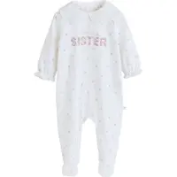 Next Pyjama vert pastel / rose pastel / blanc