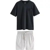 Next Pyjama court gris clair / noir