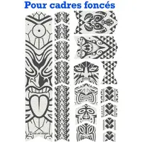 Rie:sel design - "Frame:Tape 3000" Protection de cadre de vélo - Film de protection stylé pour vélo 17 Shapes/MTB autocollants pour la protection complète du cadre - Maori Grey