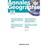 Armand Colin Annales de géographie - N°721 3/2018 Varia