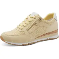 Marco Tozzi Baskets basses jaune clair / blanc