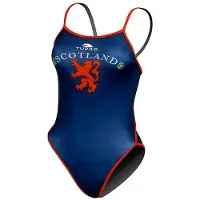 Turbo Scotland Swimsuit Bleu M Femme