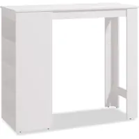 Homestyle4u Table En Bois Blanc 120x50 Cm