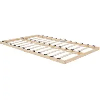 Homestyle4u Sommier à lattes 120x200 en bois pin massif Lattes de lit simple Cadre de lit à lattes