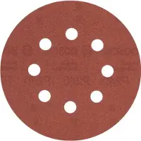 Bosch 2609256A27 Feuilles Abrasives Pour Ponceuses Excentriques Diamètre 125 Mm 8 Trous Grain 240 Lot De 5 Feuilles
