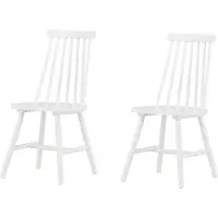 Ebuy24 Lönneberga chaise de salle à manger bois blanc