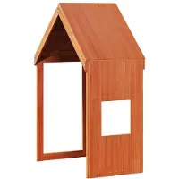 vidaXL Toit pour lit d'enfant brun cire 55x99x139,5 cm bois massif