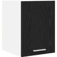 vidaXL Armoire suspendue Riga Chêne noir et Blanc 30 x 31 x 40 cm