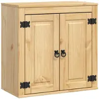 vidaXL Armoire SKI, brun miel, 60 x 32 x 60 cm, bois de pin massif