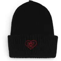 Family First pour homme. HHF2501 Casquette classique noire (OSFA), Casuel, Laine