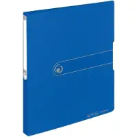 Herlitz Classeur à anneaux easy orga to go, A4, 2 anneaux, bleu opaque D-Combi-mécanisme, largeur du dos : (A4, 27 mm)